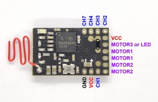 Das87 FLYSKY Nano 7CH Receiver Integrated 2 Standalone Bi-Directional ESC (Car and Truck Type) 1/87 - Image 4