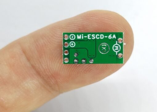 DasMikro 1S6A Micro Bi-Directional Brushed ESC With Front/Rear Light control Without Brake - Image 3
