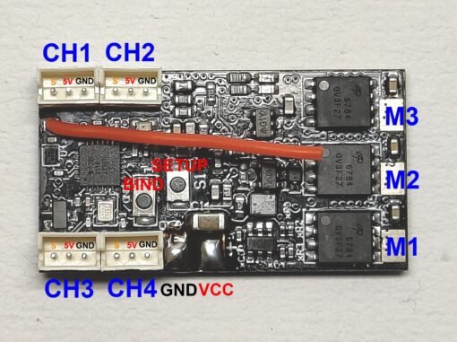 DASMIKRO SANWA RECEIVER INTEGRATED WITH PN RACING 18A BRUSHLESS ESC DSK-172 - Image 7