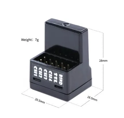 DASMIKRO DSK-333N FLYSKY AFHDS3 COMPATIBLE ANTENNA-FREE RECEIVER FOR FLYSKY NOBLE NB4 & NB4 PRO - Image 4