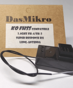 DASMIKRO KO FHSS SUPER RESPONSE LONG ANTENNA 4CH GYRO RECEIVER DSK-241L