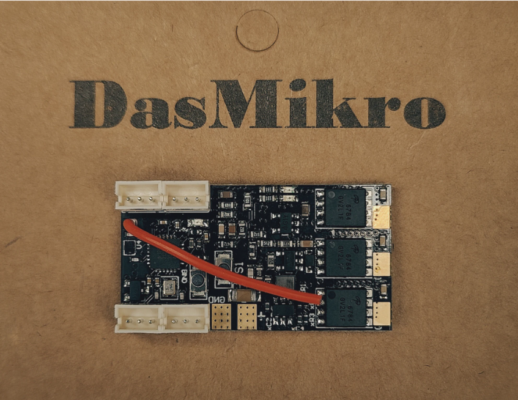 DasMikro Direct Sales - Nano 4CH Receiver Integrated with PN Racing 18A Brushless ESC  DSK-170(FLYSKY AFHDS3 Protocol)