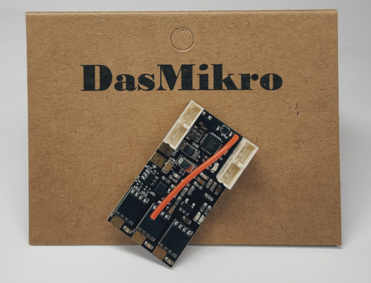 DasMikro Direct Sales - Nano 4CH Receiver Integrated with PN Racing 18A Brushless ESC  DSK-173(FUTABA T-FHSS Protocol)